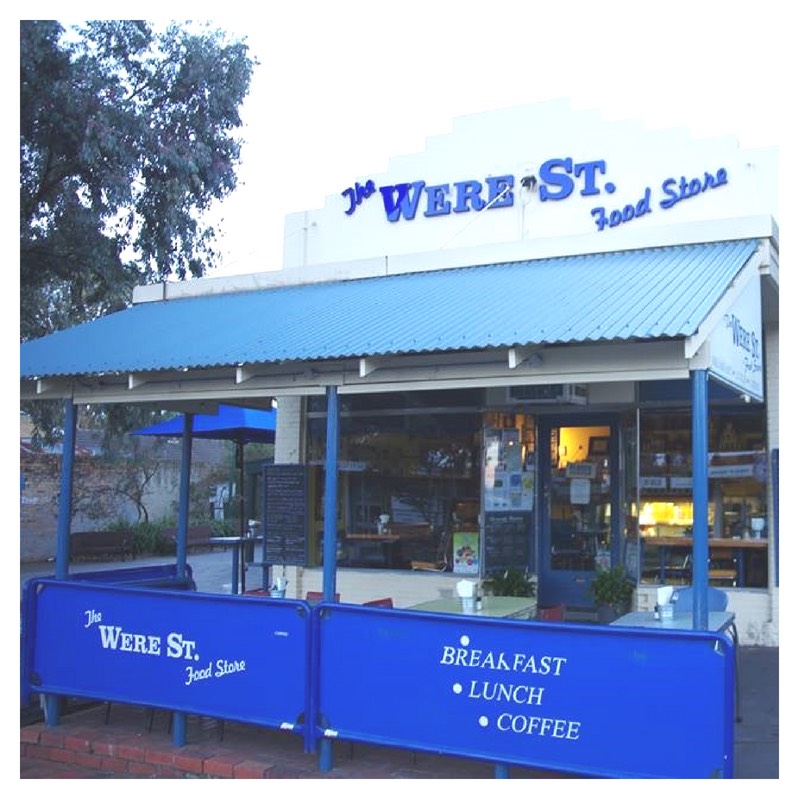 The Were St Food Store cafe on Were Street, Montmorency