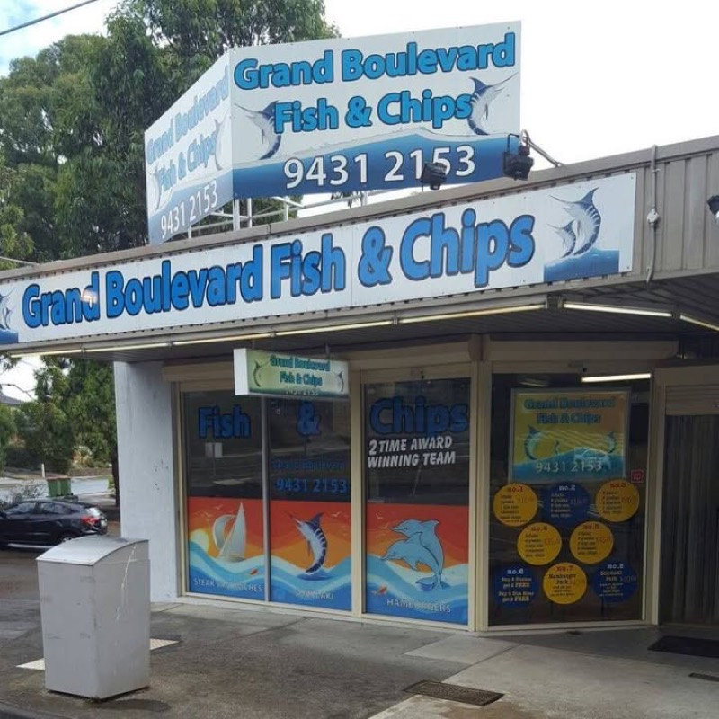 Grand Boulevard Fish & Chips shopfront, Montmorency